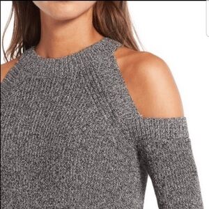 Rag & Bone cold shoulder grey sweater